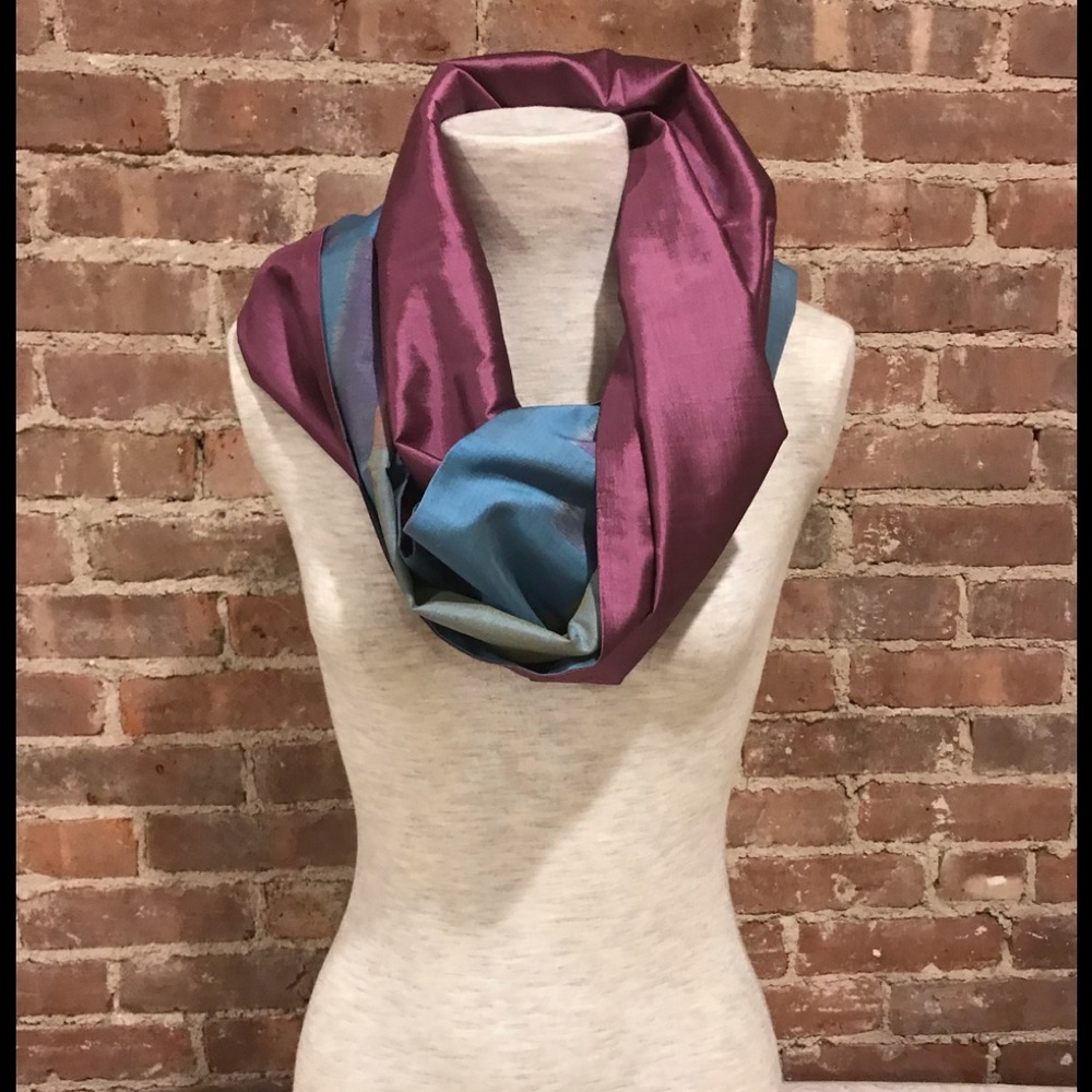 Imperio Multicolor 100% Silk Rectangular Scarf. N… - image 3